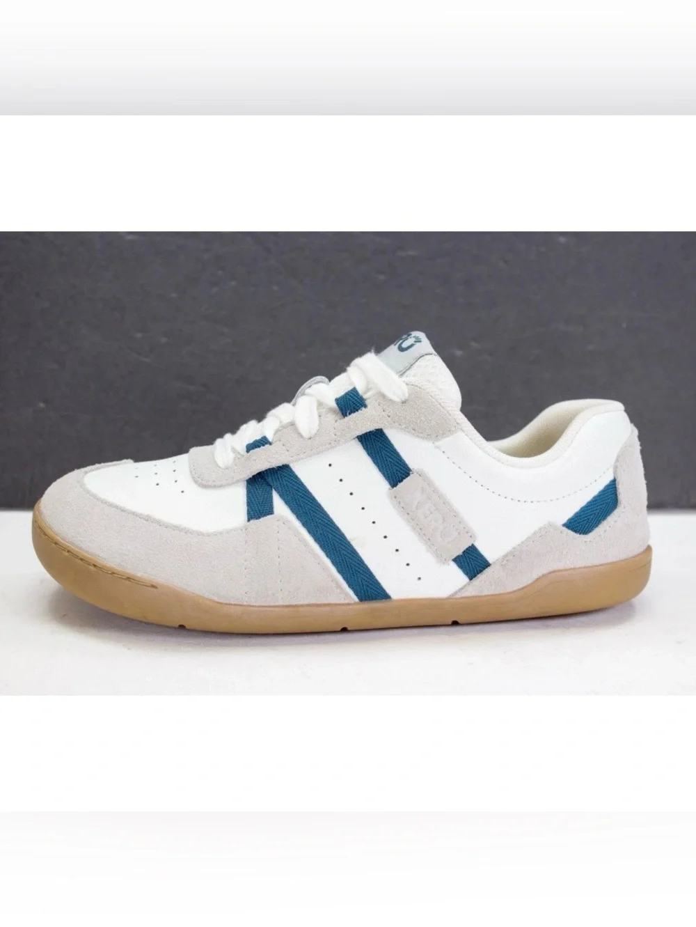 Xero Kelso Women US 8 Gray White Blue Barefoot Minimalist Gum Soles Casual Shoes - Picture 3 of 11